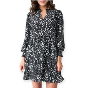Gibsonlook Elegant Long Sleeve Decked Out Day Dress With Pockets